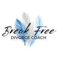 Break Free Divorce Coach_Logo_Transparent Background_Black Text_Removed Margins